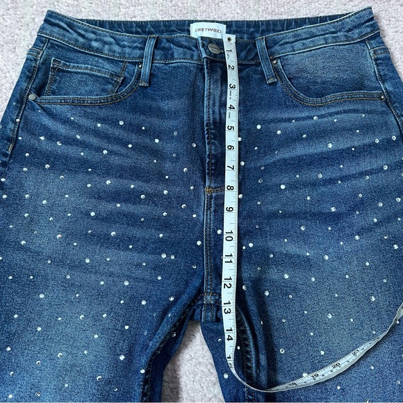 DRIFTWOOD Rhinestone Studded Blue Jeans Royce Size 31/27 Festival Sparkle - Picture 7 of 13
